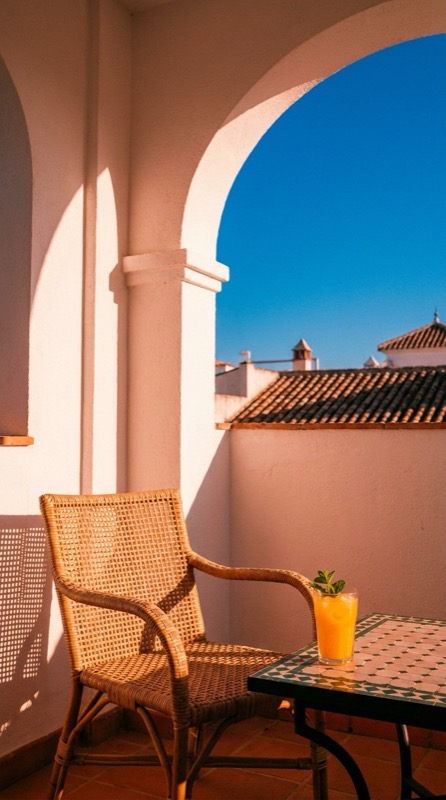 Hotel terrace, Málaga
